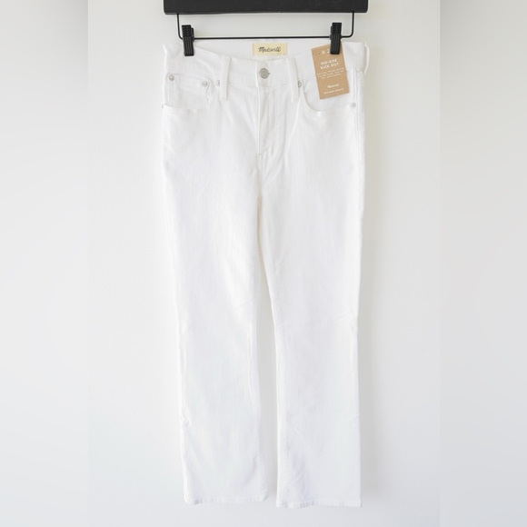 Madewell Mid Rise Kickout Crop Jeans - Picture 4 of 8